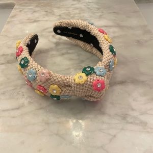 LELE SADOUGHI WOMEN'S DAPHNE FLORAL CHARM KNOTTED HEADBAND. Like new!